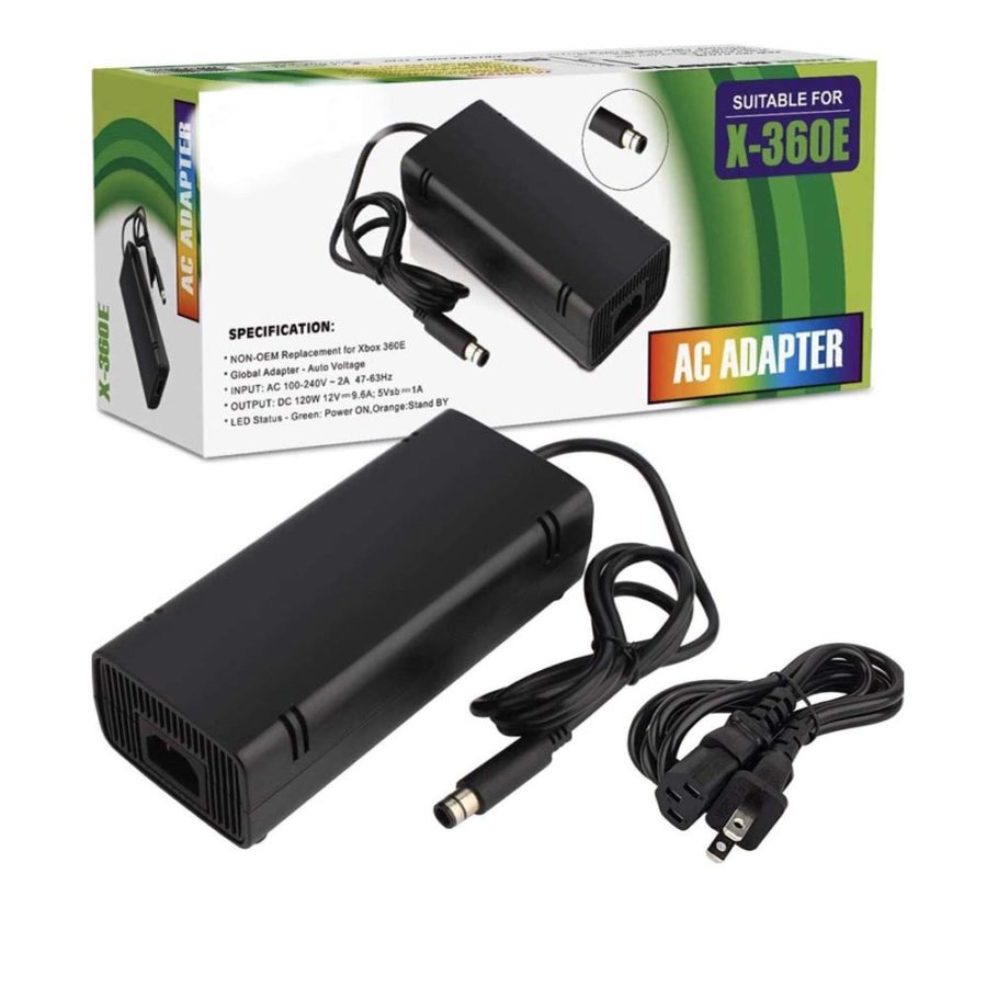 Original Xbox 360 E Power Supply, Power Supply Cord AC Adapter for Xbox