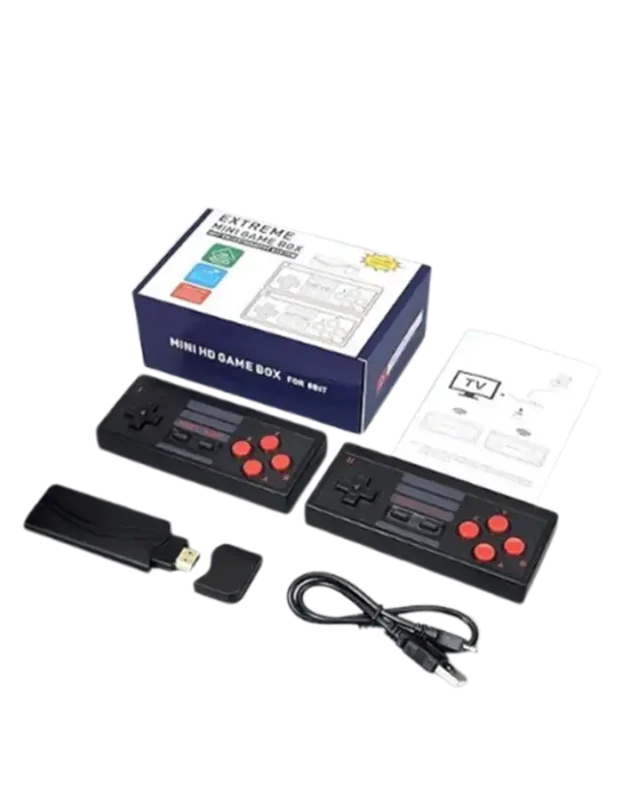 Wireless TV Video Game Set 8 Bit System AV-Out TV Video Game Players 2.4G Dual Wireless Gamepads 2 Player Handheld Game Console ( 620 Games in Built)