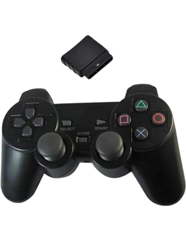 Ps2 wireless controller dualshock 2 wireless joystick-Black Generic