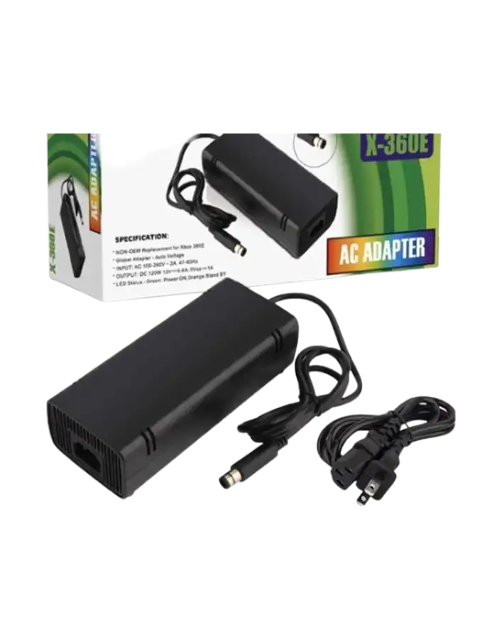 Xbox 360 E Power Supply, Power Supply Cord AC Adapter for Xbox 360 E Black Generic Xbox 360 E Power Supply, Power Supply Cord AC Adapter for Xbox 360 E Black Generic
