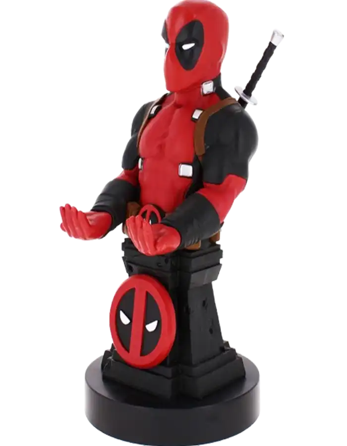 dead Marvel Deadpool Plinth Cable Guys Orginal Controller And Phone Holder - Image 1